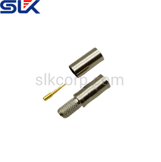 R / P SMB插头直形压接连接器，用于LMR-200电缆50欧姆5RMBM11S-A200