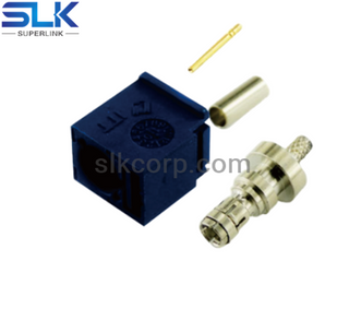 SMB插孔直形压接连接器用于RG-174电缆50欧姆5FKF11S-A02-007